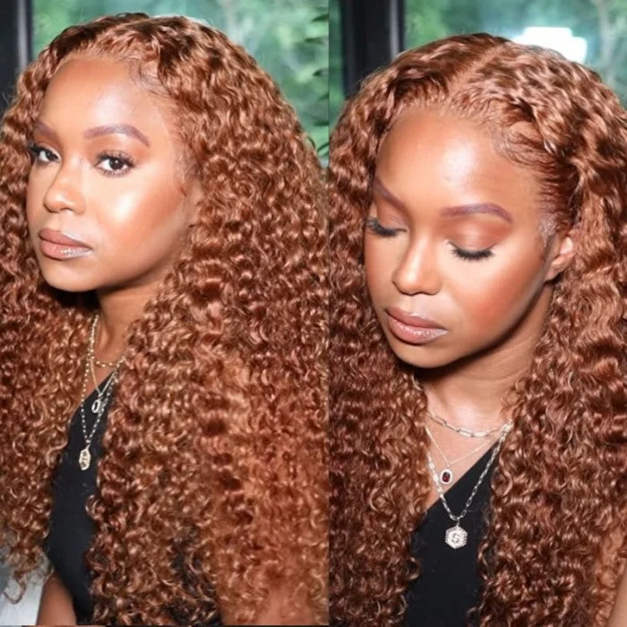 Wear & Go Glueless Wigs for Women with Busy Lifestyles-Natural-Looking No Lace Wigs--Sunber Ginger Brown Lace Front Wig Full And Thick Human Hair For Black Women Wear & Go Glueless Wigs for Women with Busy Lifestyles-Natural-Looking No Lace Wigs--Sunber Ginger Brown Lace Front Wig Full And Thick Human Hair For Black Women