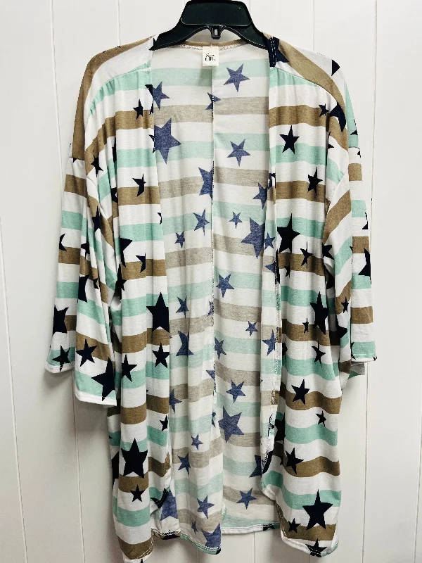 Kimono By Sew In Love In Blue & Tan, Size: 3x