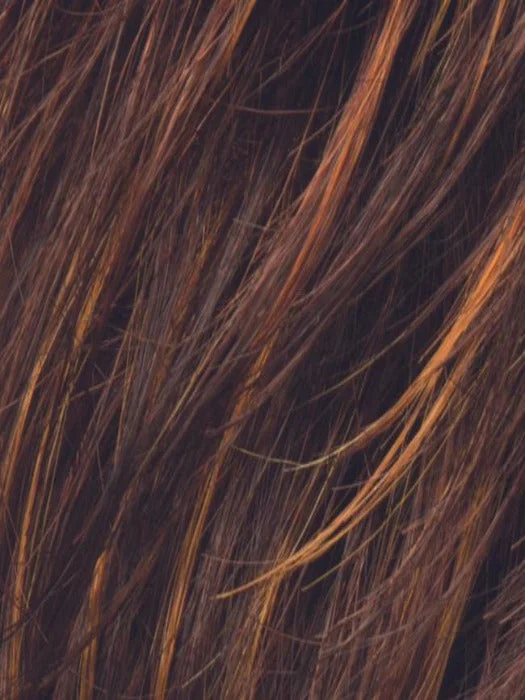 HAZELNUT ROOTED | Medium Brown base with  Medium Reddish Brown and Copper Red highlights and Dark Roots