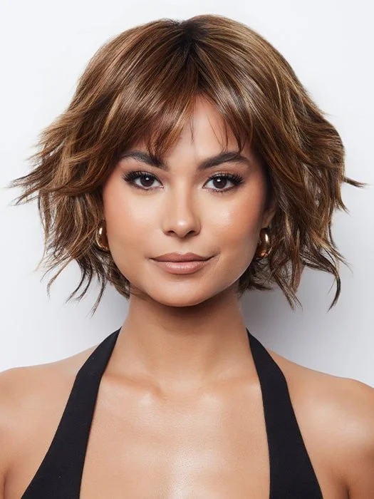 Glueless Human Hair Wigs with Adjustable Straps and Combs-Joss | Synthetic Wig (Basic Cap) Glueless Human Hair Wigs with Adjustable Straps and Combs-Joss | Synthetic Wig (Basic Cap)