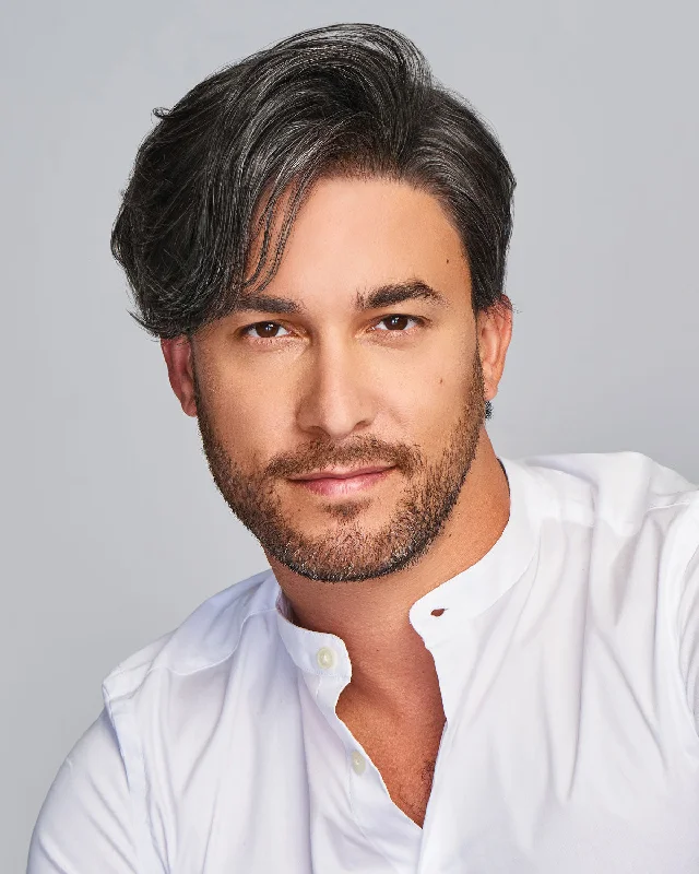 Synthetic Wigs for Quick Style Changes-Gallant | Average/Large Men's Lace Front & Monofilament Synthetic Wig by HIM Synthetic Wigs for Quick Style Changes-Gallant | Average/Large Men's Lace Front & Monofilament Synthetic Wig by HIM