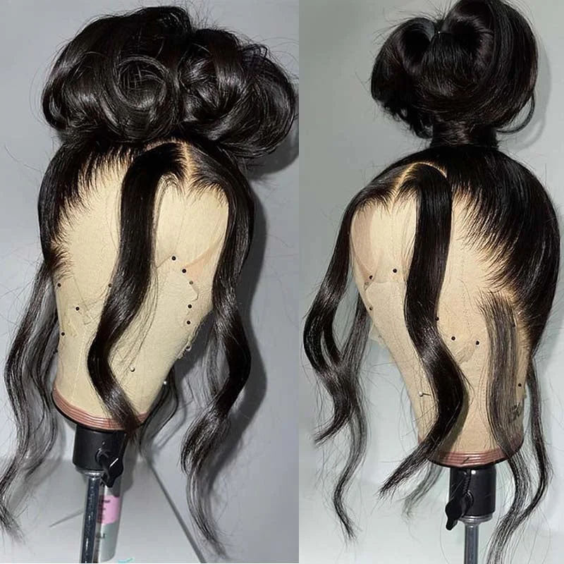 Klaiyi 360 Lace Frontal Wig Body Wave 180% Density Human Hair Wigs Natural Hairlinetop-rated no lace wigs, best wigs, high-quality no lace wigs, top-rated glueless wigs