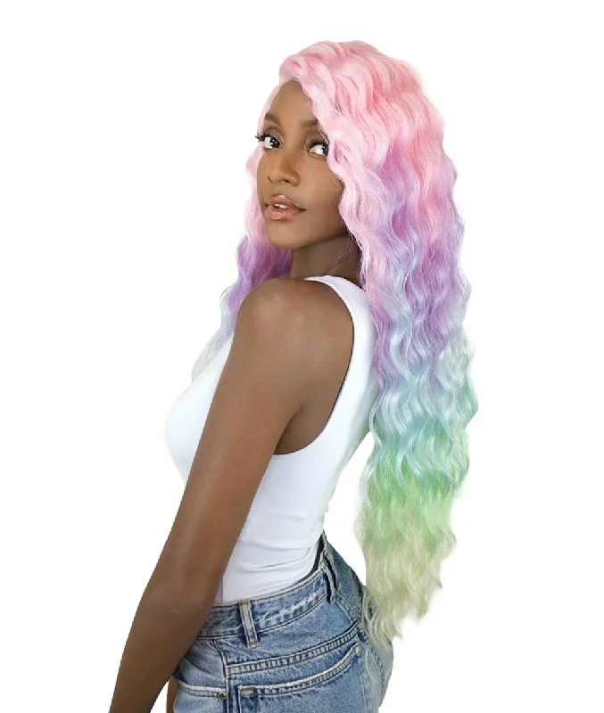 Wear & Go Glueless Wigs with Easy Care-Natural-Looking No Lace Wigs--It'S A Wig Unicorn Color Lace Wig - Sun Dance Wear & Go Glueless Wigs with Easy Care-Natural-Looking No Lace Wigs--It'S A Wig Unicorn Color Lace Wig - Sun Dance