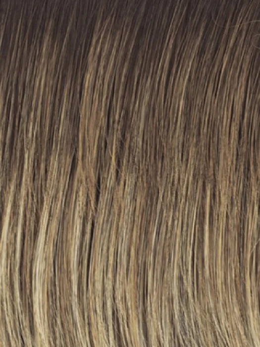 RL12/22SS SHADED CAPPUCCINO | Light Golden Brown with Cool Blonde highlights all over & Dark Brown roots