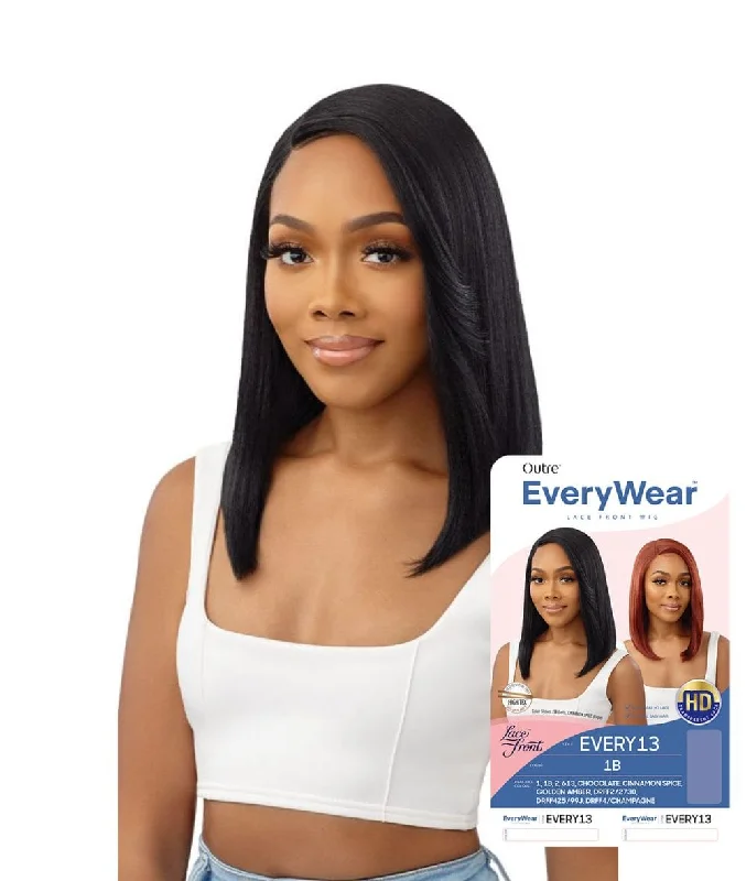 Wear & Go Glueless Wigs for Women Who Want Flexibility-Natural-Looking No Lace Wigs--Outre Everywear Lace Front Wig - Every13 Wear & Go Glueless Wigs for Women Who Want Flexibility-Natural-Looking No Lace Wigs--Outre Everywear Lace Front Wig - Every13