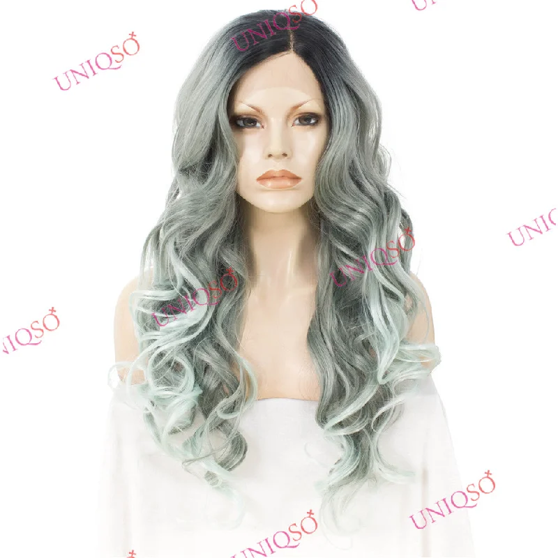 Premium Wig - Reverse Balayage Grey Wigtop-rated no lace wigs, best wigs, high-quality no lace wigs, top-rated glueless wigs