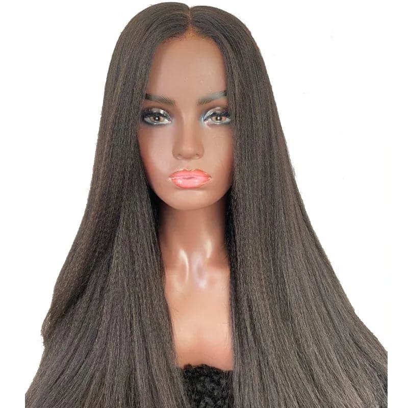 Premium No Lace Wigs Collection---Tierra Yaki Straight 5X5 Lace Closure Wig