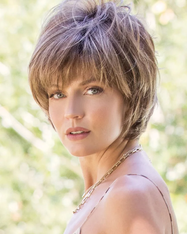 Synthetic Wigs with Bangs-Sky Large Cap (Exclusive) | Synthetic Wig by Noriko