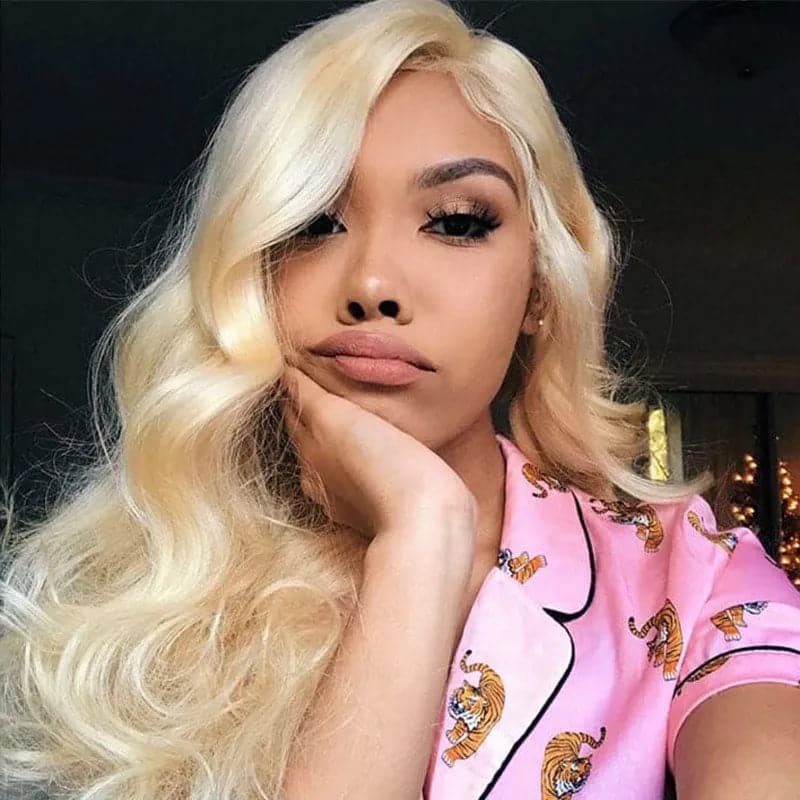 Premium No Lace Wigs Collection--#613 Blonde 13 x 6 Lace Front Wig Human Hair