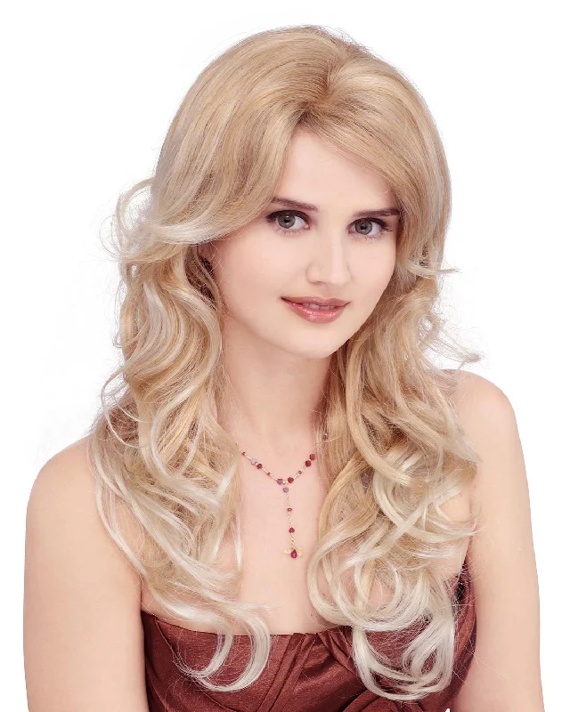 Glueless Human Hair Wigs with High-Quality Lace-Sarah | Monofilament Synthetic Wig by Louis Ferre