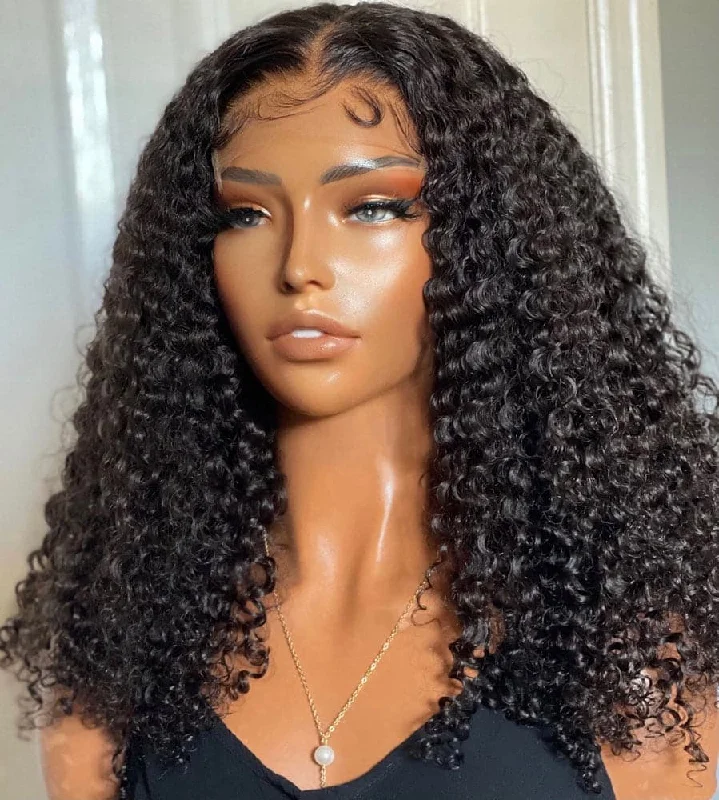 Premium No Lace Wigs Collection---3C Curly 5X5 Lace Closure Wig