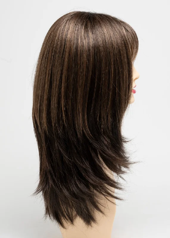 Amaretto & Cream | Sable brown roots with sable brown complimented with honey blonde highlights
