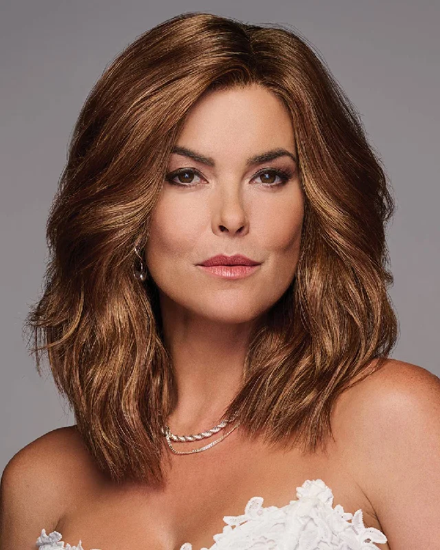Glueless Human Hair Wigs with a Natural Finish-Love Wave | Lace Front & Monofilament Top Synthetic Wig by Gabor