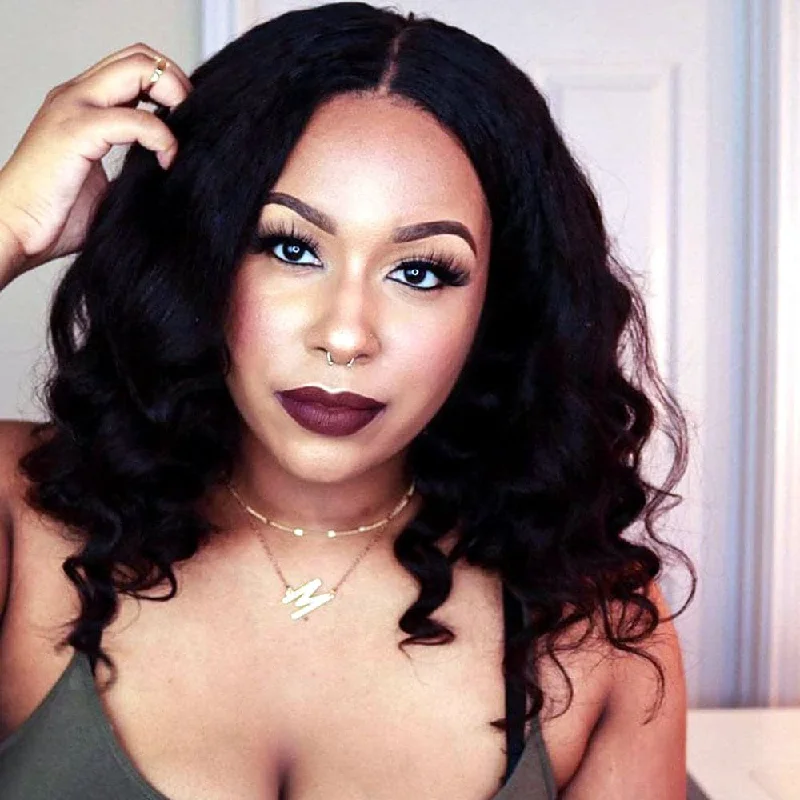 Premium No Lace Wigs Collection--Kinky Straight Human Hair 13 x 6 Lace Front Wig AK69 Premium No Lace Wigs Collection--Kinky Straight Human Hair 13 x 6 Lace Front Wig AK69