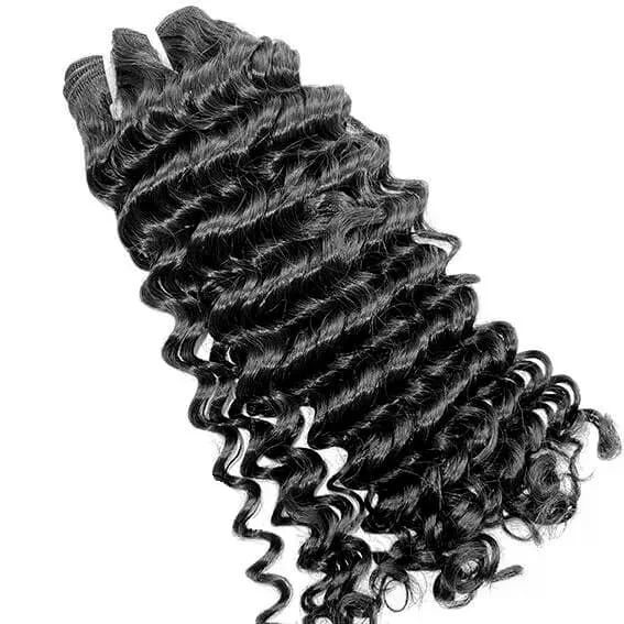 Human Hair Weft Bundles for Sew-In Installations---Burmese Hair Curly Bundles