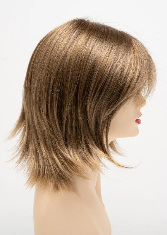 Frosted | A light brown at the roots with wheat blonde tips for that summer blonde look