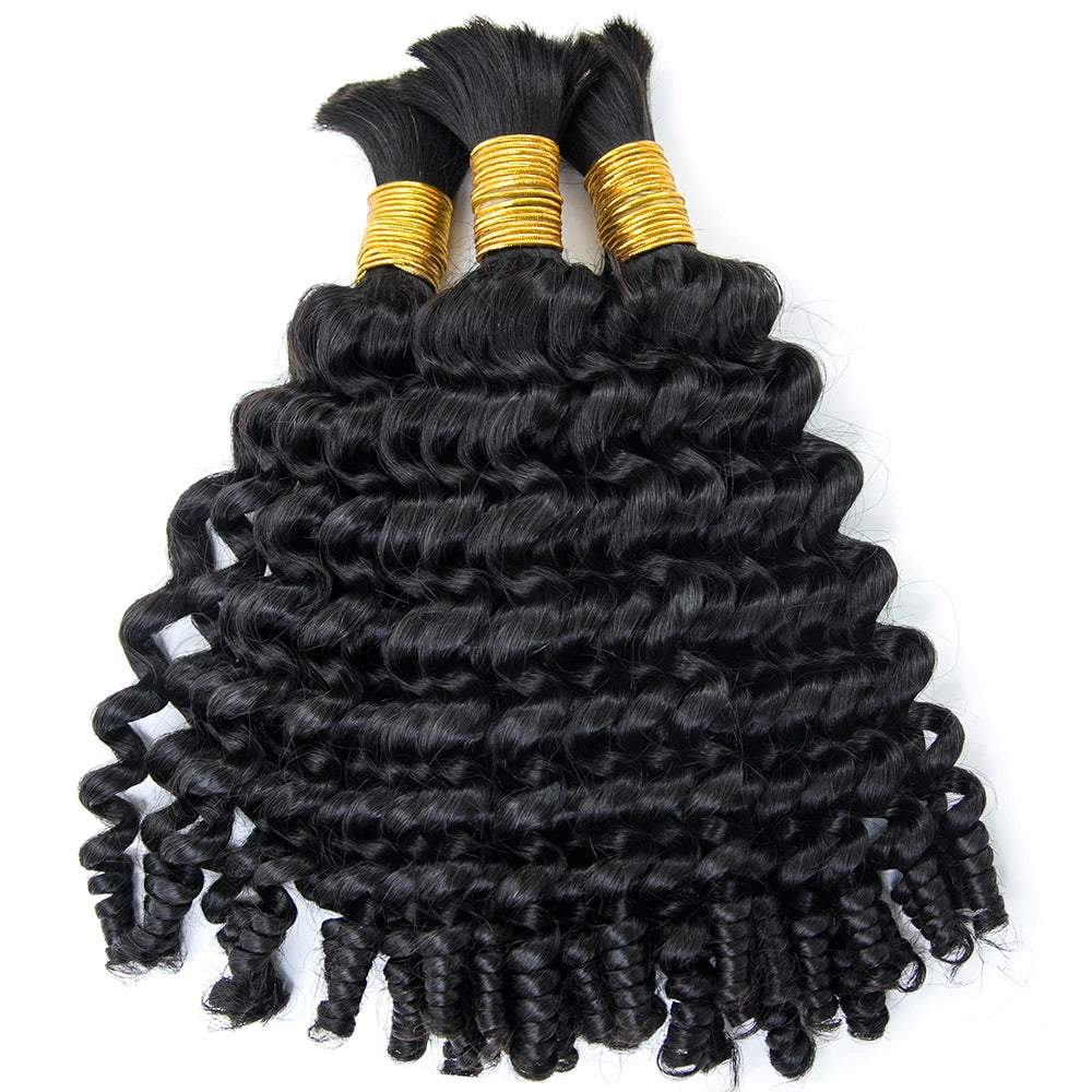 Premium Bulk Human Braiding Hair--Spiral Curl Bulk Hair Extensions for Braiding crochet braids, crochet locs, premium crochet braids, high-quality locs Premium Bulk Human Braiding Hair--Spiral Curl Bulk Hair Extensions for Braiding crochet braids, crochet locs, premium crochet braids, high-quality locs