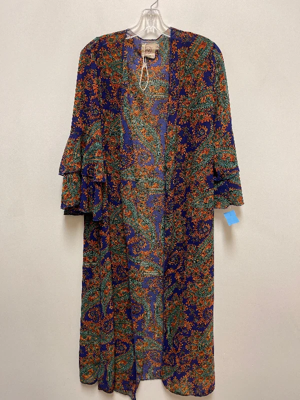 Kimono By Clothes Mentor In Blue, Size: M