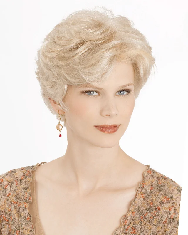Glueless Human Hair Wigs with Minimal Maintenance-Kate | Monofilament Synthetic Wig by Louis Ferre