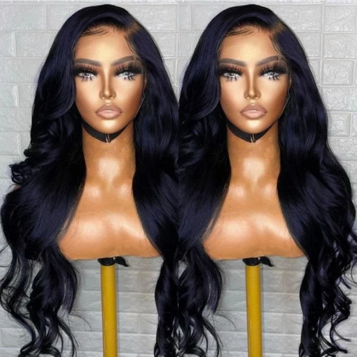 Klaiyi Hair Trendy Blue Body Wave Human Hair Lace Front Wig for Womentop-rated no lace wigs, best wigs, high-quality no lace wigs, top-rated glueless wigs