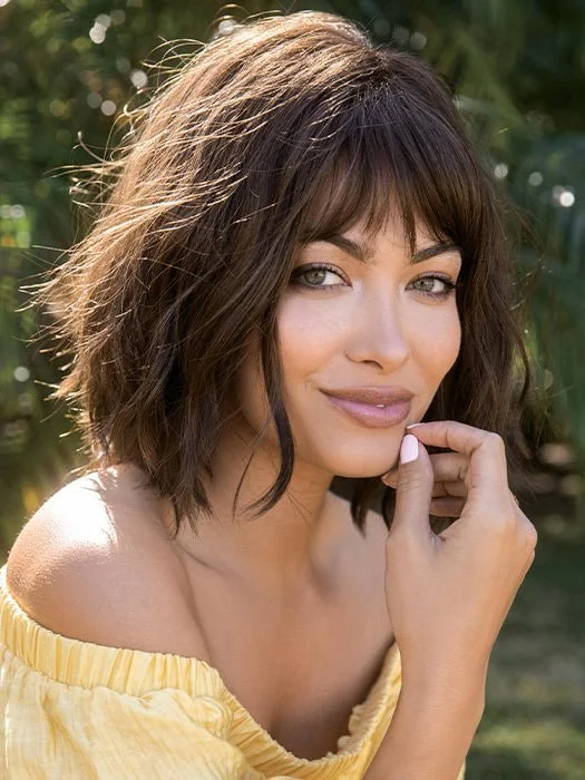 Glueless Human Hair Wigs for Natural Hair Replacement-Liana | Synthetic Wig (Basic Cap) Glueless Human Hair Wigs for Natural Hair Replacement-Liana | Synthetic Wig (Basic Cap)