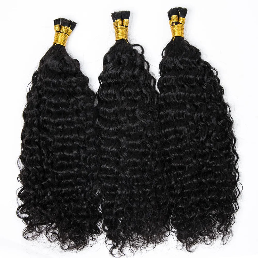 Premium Bulk Human Braiding Hair--Pre-Divided Double Drawn Burmese Water Wave Human Hair Bulk crochet braids, crochet locs, premium crochet braids, high-quality locs Premium Bulk Human Braiding Hair--Pre-Divided Double Drawn Burmese Water Wave Human Hair Bulk crochet braids, crochet locs, premium crochet braids, high-quality locs