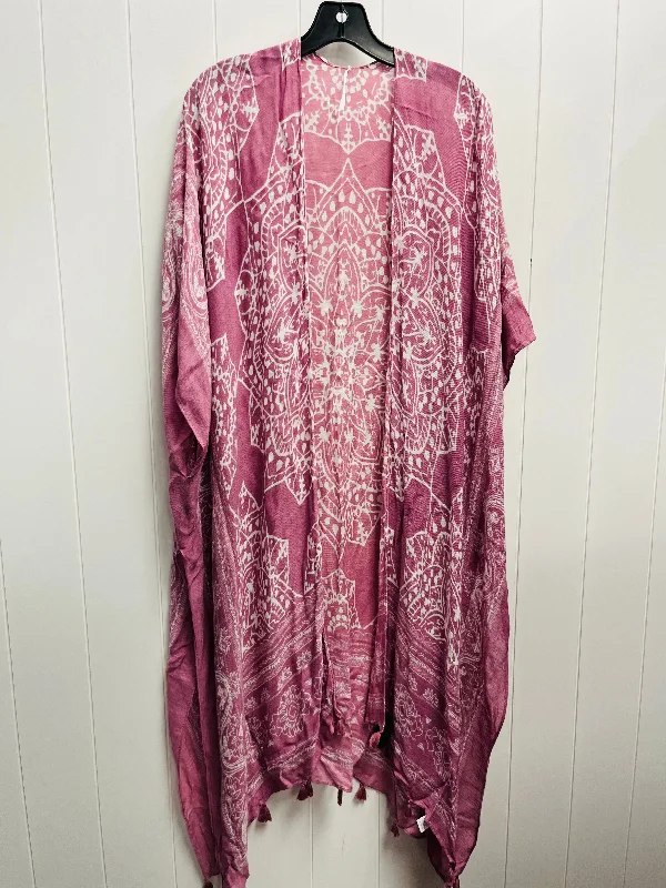 Kimono By Clothes Mentor In Pink, Size: Osfm