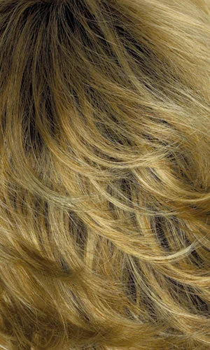 26GR - Gold blonde with light blonde highlights and brown roots