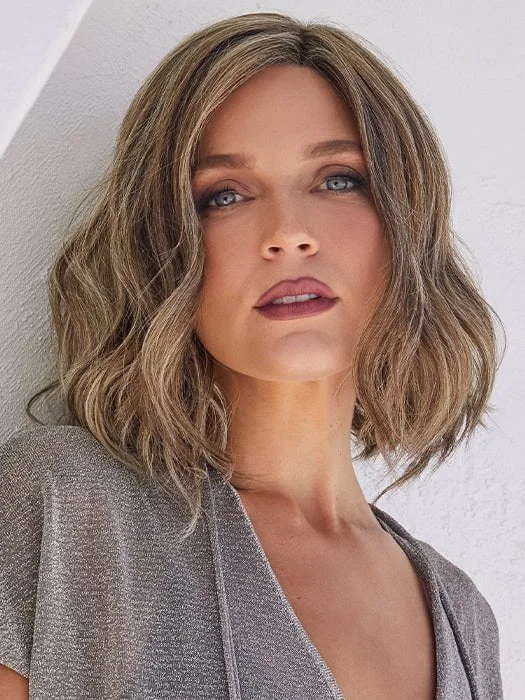 Glueless Human Hair Wigs for Women with Oval Faces-Merrill | Synthetic Wig (Basic Cap)