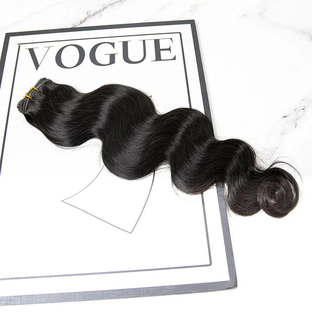 Human Hair Weft Bundles for Sew-In Installations---Ultra Thin Genius Weft Bundles Human Hair Extensions Body Wave Human Hair Weft Bundles for Sew-In Installations---Ultra Thin Genius Weft Bundles Human Hair Extensions Body Wave