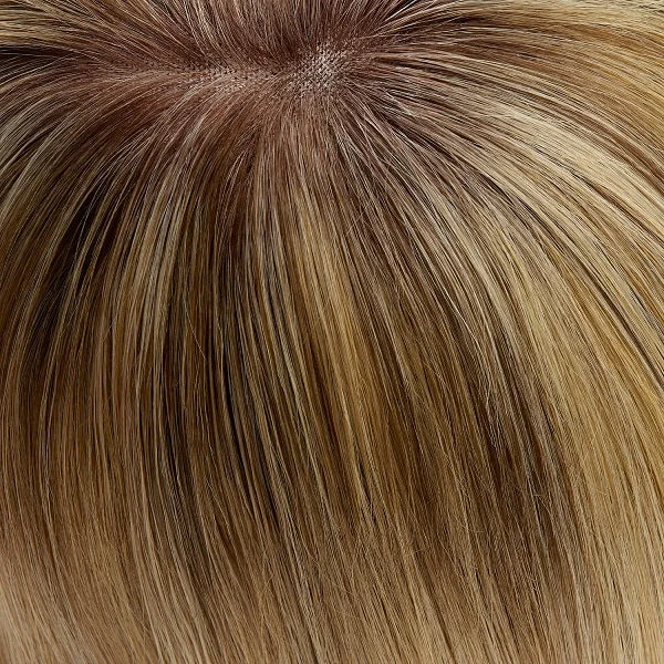 12FS8 | Shaded Praline | Med Natural Gold Blonde, Lt Gold Blonde, Pale Natural Blonde Blend, Shaded w/ Dk Brown