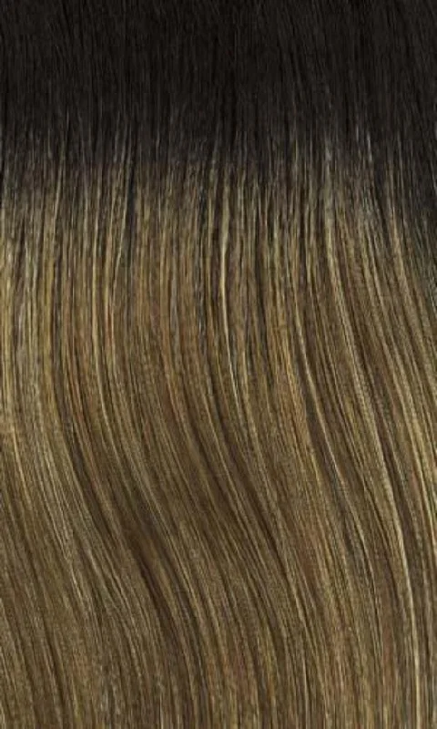 8/27/26GR | Medium brown with strawberry & gold blonde highlights and medium dark brown roots