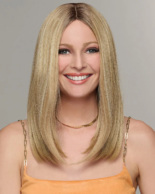 Synthetic Wigs with Extra Length-Sleek For The Week | Skin Part Synthetic Wig by Hairdo