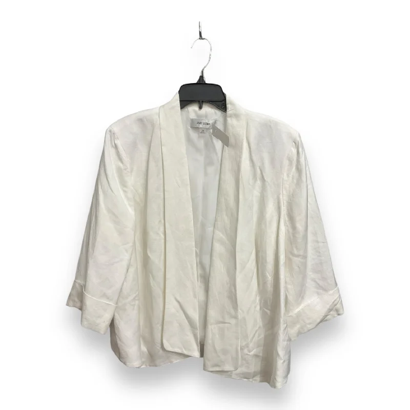 Blazer By Jones Studio In White, Size: 1x