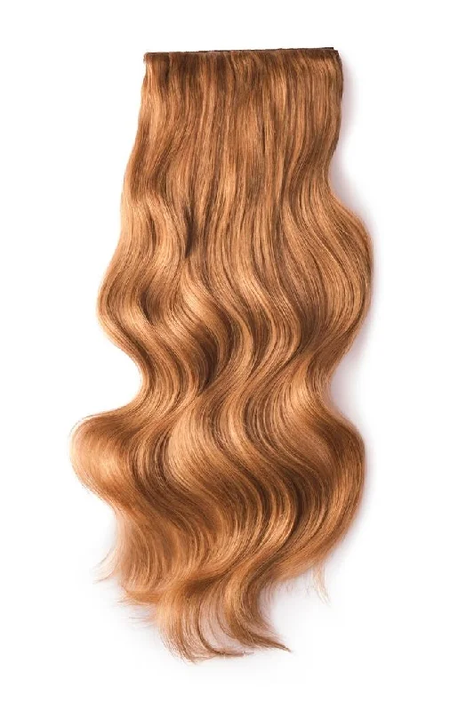 Human Hair Weft Bundles for Sew-In Installations---Double Wefted Full Head Remy Clip in Human Hair Extensions - Autumn Spice (#30B) Human Hair Weft Bundles for Sew-In Installations---Double Wefted Full Head Remy Clip in Human Hair Extensions - Autumn Spice (#30B)