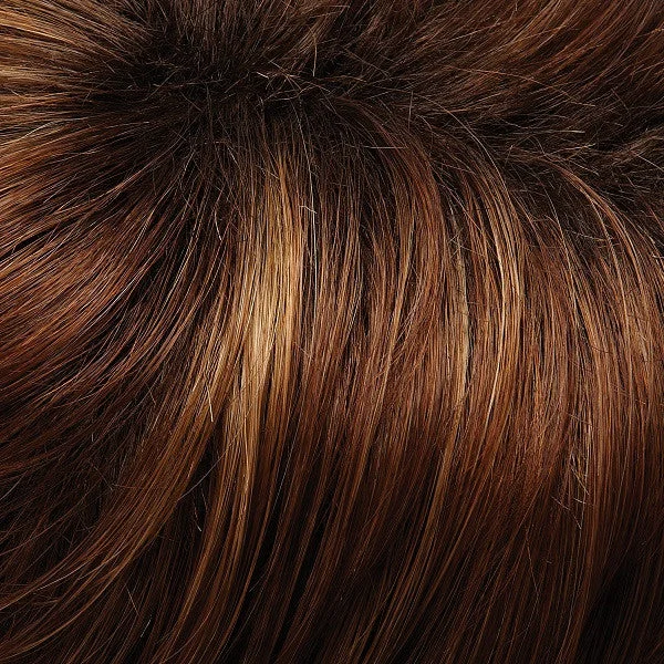 30A27S4 | Shaded Peach | Med Red & Med Red-Gold Blend, Shaded w/ Dk Gold Brown Roots
