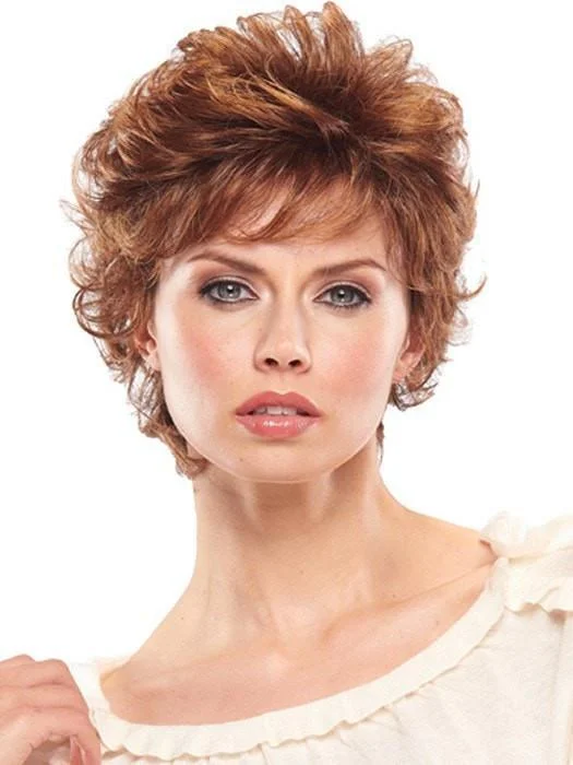 Glueless Human Hair Wigs for Lightweight Wear-Peaches by Jon Renau | Curly Synthetic Wig