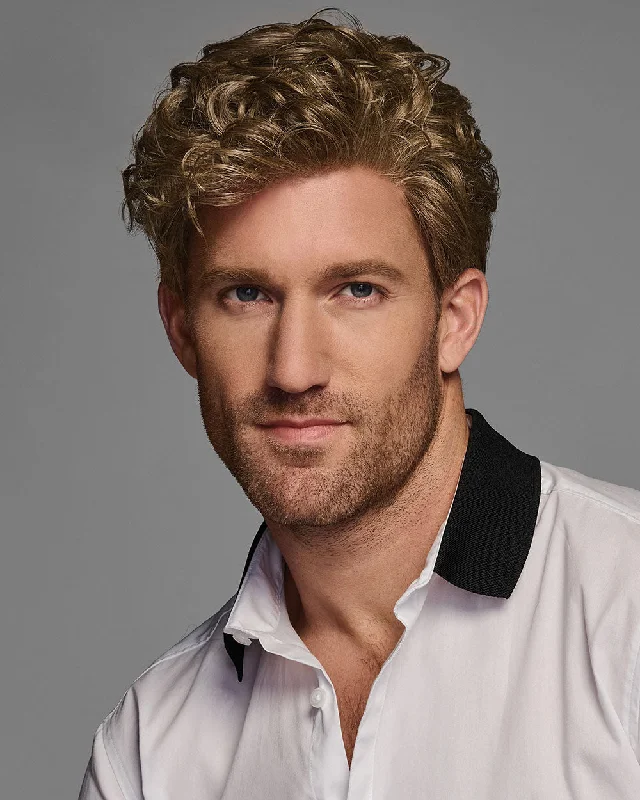 Synthetic Wigs with Fringes-Dignified | Average/Large Men's Lace Front & Monofilament Top Synthetic Wig by HIM