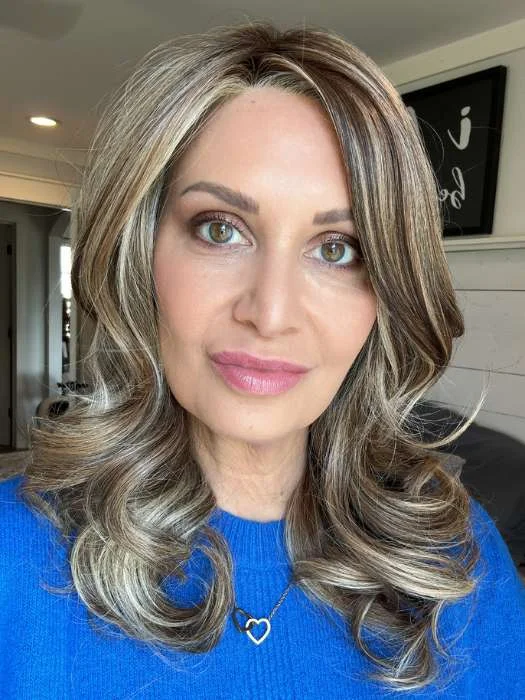 Synthetic Wigs with Medium Length-Caroline | Synthetic Lace Front Wig (Hand-Tied)