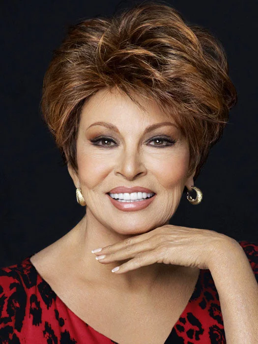 Glueless Bob Human Hair Wigs-Fanfare Wig by Raquel Welch | Heat Friendly Synthetic Hair | Average Cap