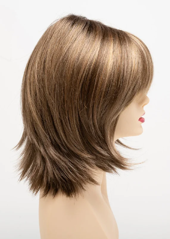 Toasted Sesame | Chocolate brown roots with a toasted brown and wheat blonde blend