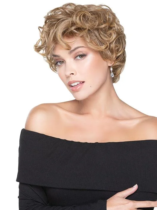 Synthetic Wigs with Subtle Highlights-Modern Curls | HF Synthetic Wig (Basic Cap) | CLOSEOUT Synthetic Wigs with Subtle Highlights-Modern Curls | HF Synthetic Wig (Basic Cap) | CLOSEOUT