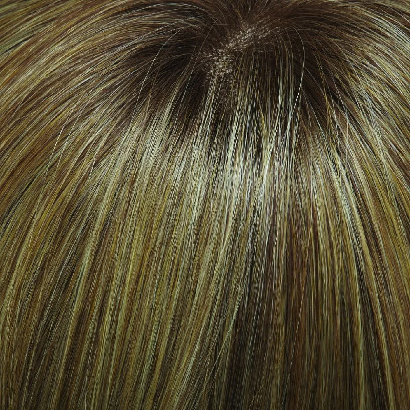 14/26S10 | Shaded Pralines n' Cream | Lt Gold Blonde & Med Red-Gold Blonde Blend, Shaded w/ Lt Brown