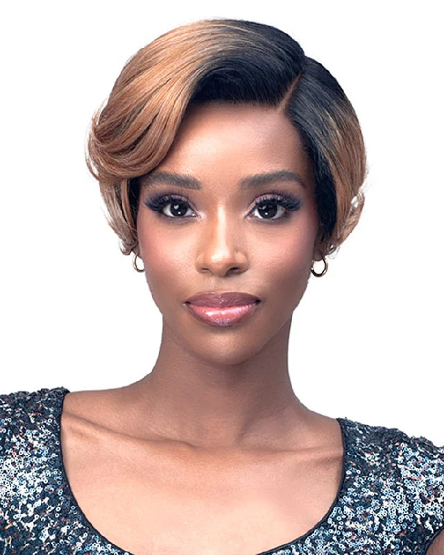 Glueless Human Hair Wigs with Lace Front and Baby Hairs-Lainee | Lace Front Synthetic Wig by Bobbi Boss
