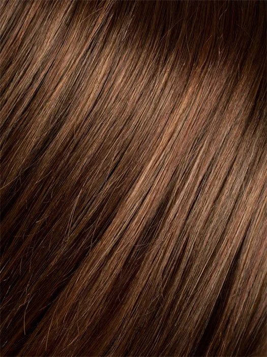 HOT CHOCOLATE ROOTED | Medium Brown Reddish Brown and Light to Medium Auburn blend with dark Roots