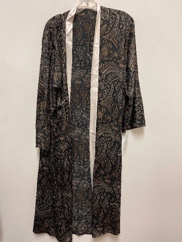 Kimono By Clothes Mentor In Black, Size: Xl