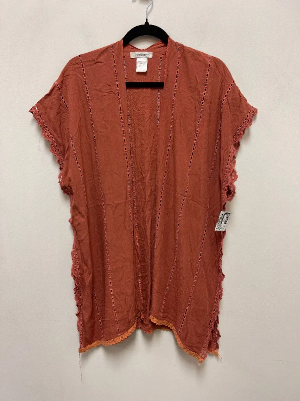 Kimono By Francesca's In Orange, Size: Osfm