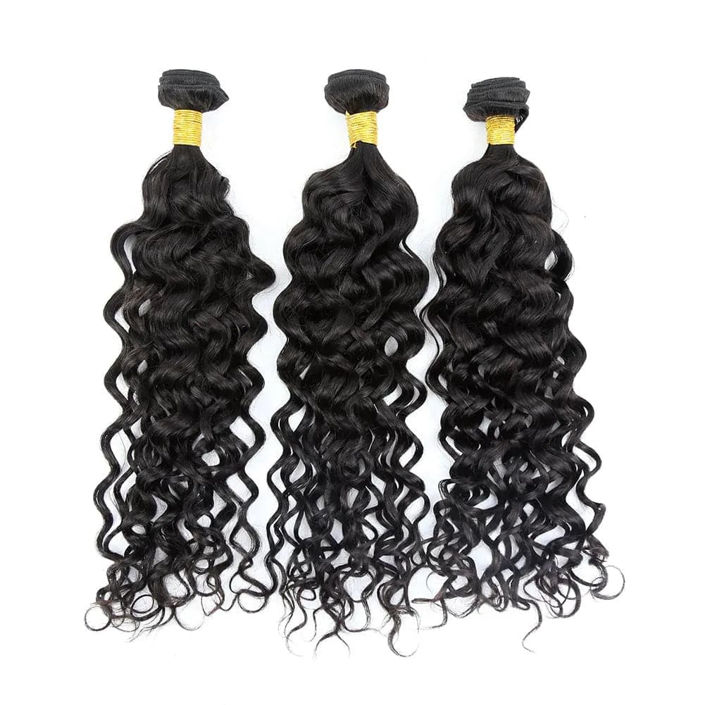 Human Hair Weft Bundles for Sew-In Installations---Natural Wave Brazilian Human Hair Bundles Natural Color Human Hair Weft Bundles for Sew-In Installations---Natural Wave Brazilian Human Hair Bundles Natural Color