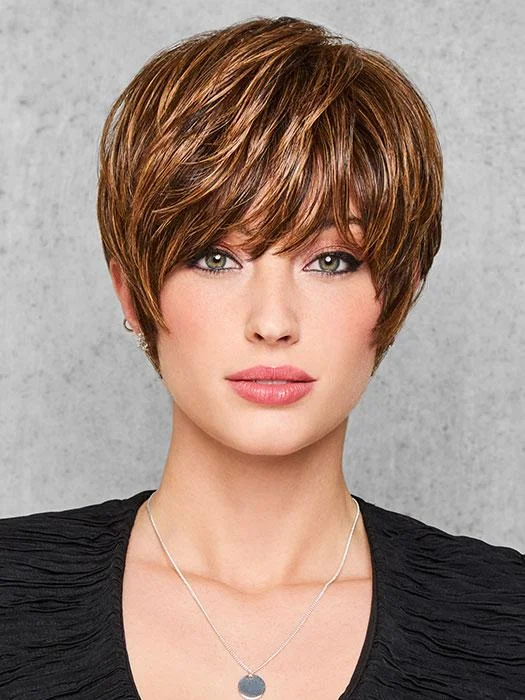 Synthetic Wigs with Style Versatility-Feather Cut | HF Synthetic Wig (Basic Cap)