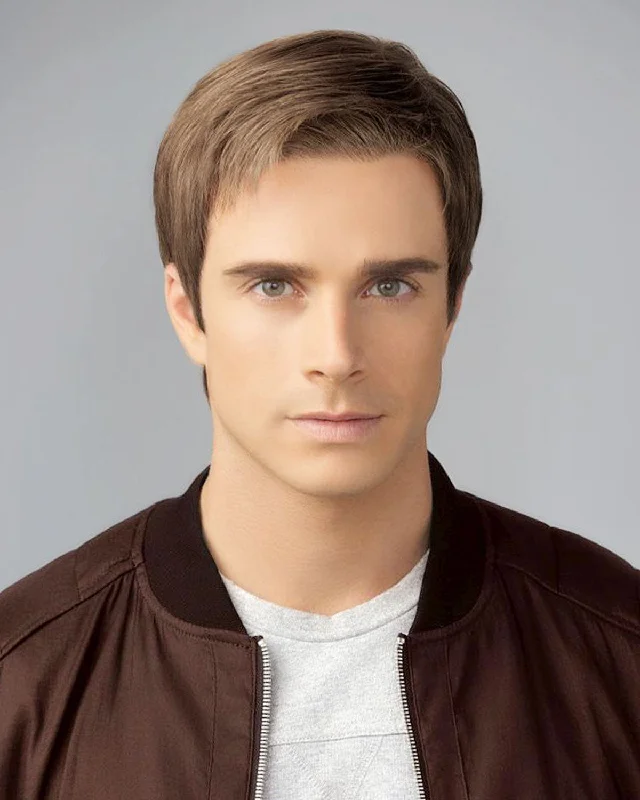 Glueless Human Hair Wigs with Natural Color Options-Grit | Average/Large Men's Lace Front & Monofilament Synthetic Wig by HIM Glueless Human Hair Wigs with Natural Color Options-Grit | Average/Large Men's Lace Front & Monofilament Synthetic Wig by HIM